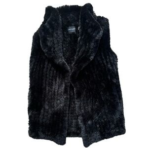 Dolce Cabo Faux Rabbit Fur Sleeveless Vest